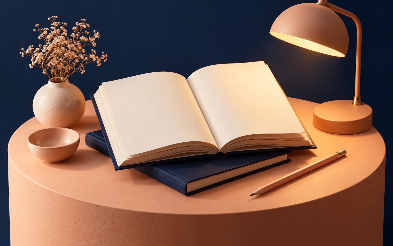 Books and a study workspace representing professional learning